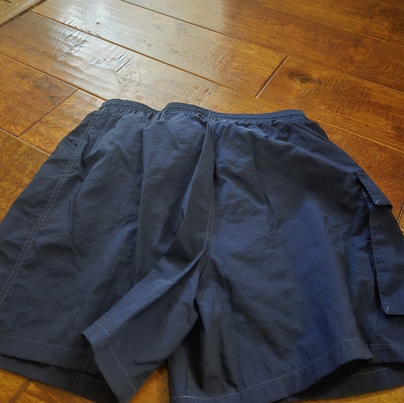 Vintage nike mens shorts navy‎ blue swim - Picture 2 of 4